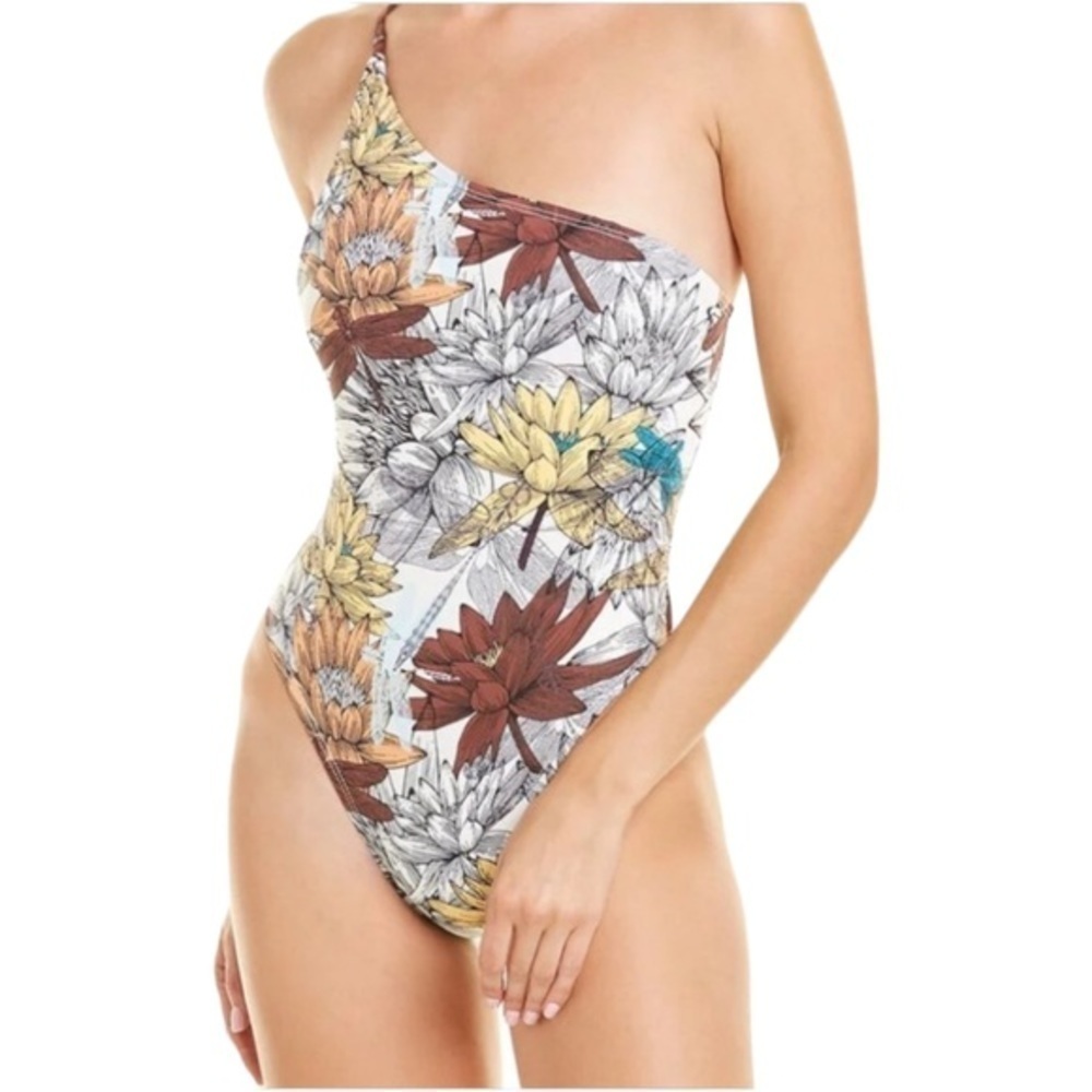 NWT Ris-K Sol One-Piece Bungalow Swimwear Color Lotus Size Large Style #R1101